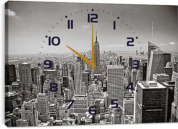 Часы картина - Нью-Йорк (NEW YORK CITY)