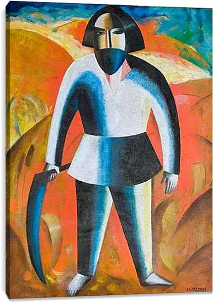 Постер на подрамнике - Косарь. Малевич Казимир