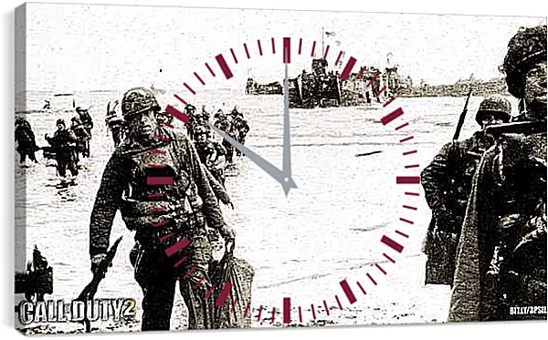 Часы картина - Call Of Duty 2