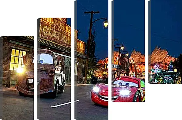 Модульная картина - Тачки