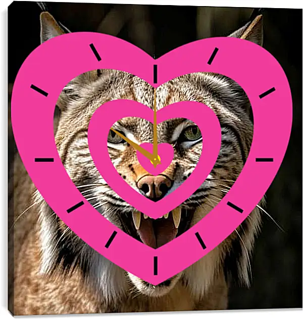 Часы картина - Рысь