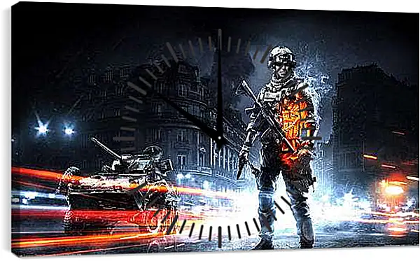 Часы картина - Battlefield 3
