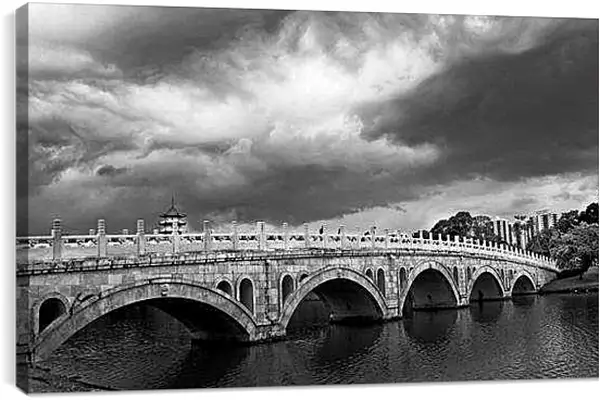 Постер на подрамнике - Мост в Китае