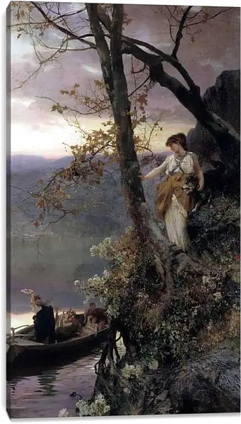 Постер на подрамнике - Сцена из римской жизни. Семирадский Генрих