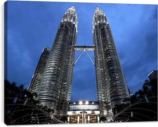 Постер на подрамнике - Башни Петронас 2. Малайзия
