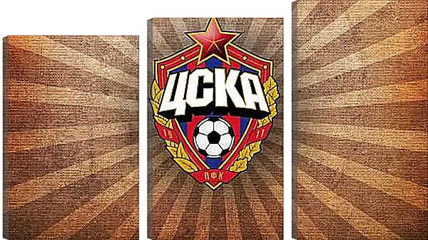 Модульная картина - Эмблема ФК ЦСКА Москва