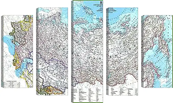 Модульная картина - Карта России
