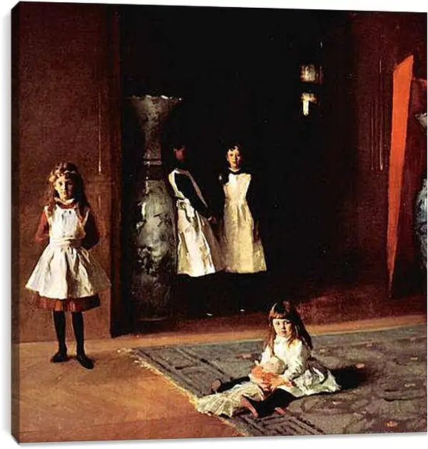 Постер на подрамнике - The Daughters of Boit. Джон Сингер Сарджент