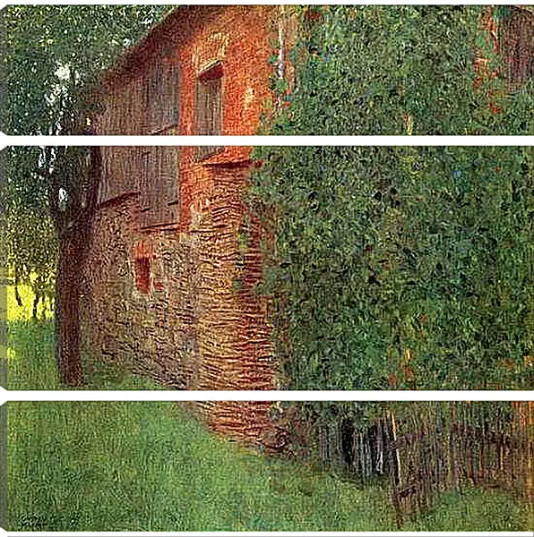 Модульная картина - Bauernhaus in Kammer am Attersee. Густав Климт