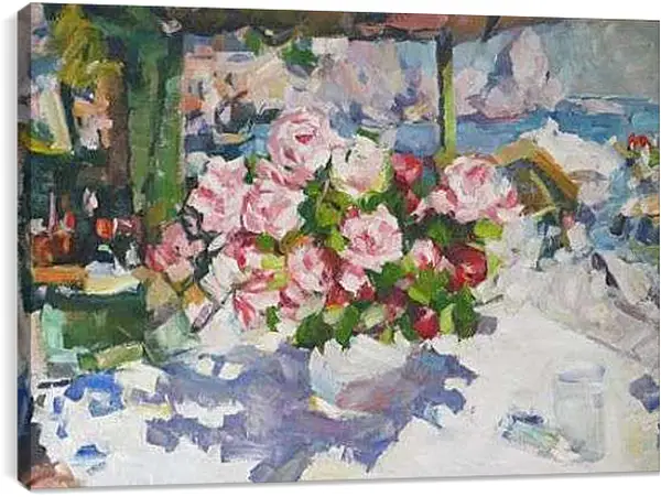 Постер на подрамнике - ROSES. Коровин Константин