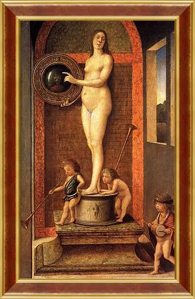 Картина в раме - Allegory of Vanitas. Джованни Беллини