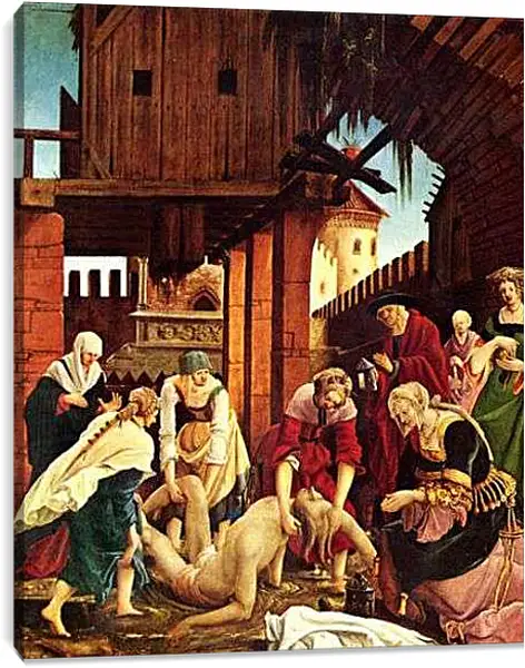 Постер на подрамнике - Сцена на могиле. Перов Василий