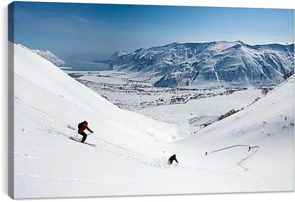 Постер на подрамнике - Четверо стремящихся вниз