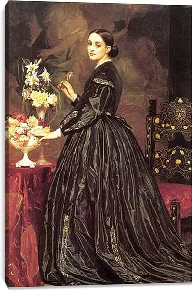 Постер на подрамнике - Mrs James Guthrie. Миссис Джеймс Гатри. Барон Фредерик Лейтон