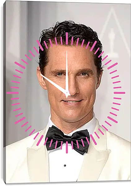 Часы картина - Мэттью Макконахи. Matthew McConaughey