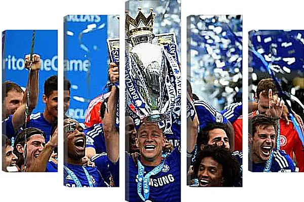 Модульная картина - Победа в АПЛ. ФК Челси. FC Chelsea