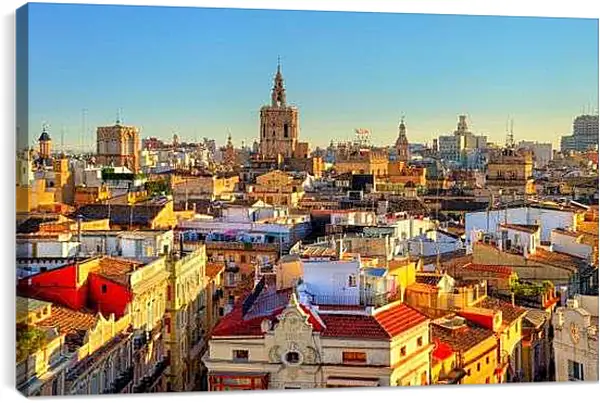 Постер на подрамнике - Валенсия улицы