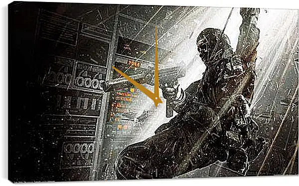 Часы картина - Call Of Duty: Black Ops