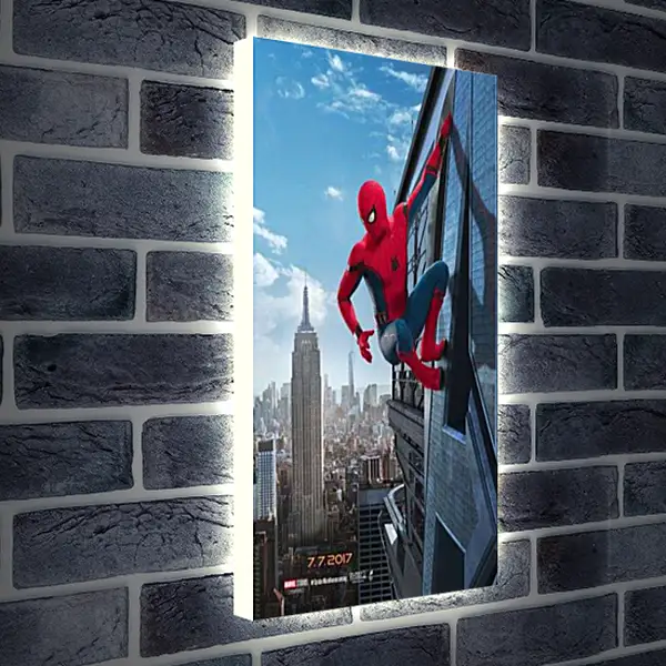 Лайтбокс световая панель - Человек паук