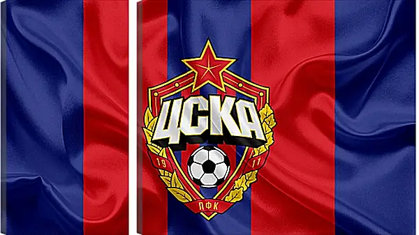 Модульная картина - Эмблема ФК ЦСКА Москва