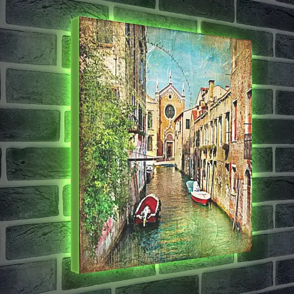 Лайтбокс световая панель - Венецианская улочка