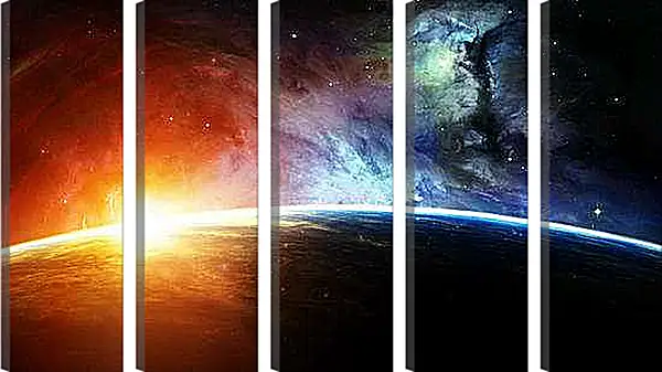 Модульная картина - Космос