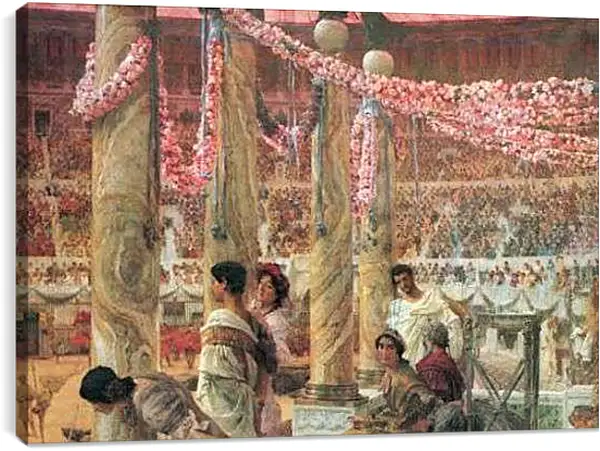 Постер на подрамнике - Caracalla and Geta. Лоуренс Альма-Тадема