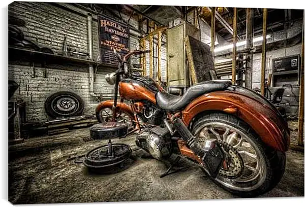 Постер на подрамнике - Харлей