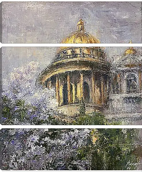 Модульная картина - Исаакиевский собор весной