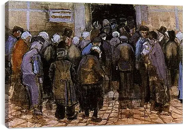 Постер на подрамнике - The State Lottery Office. Винсент Ван Гог