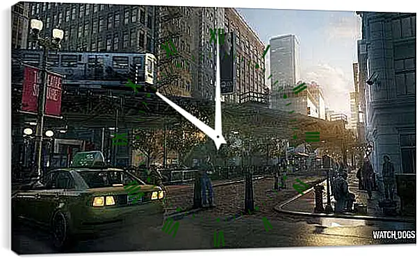 Часы картина - Watch Dogs