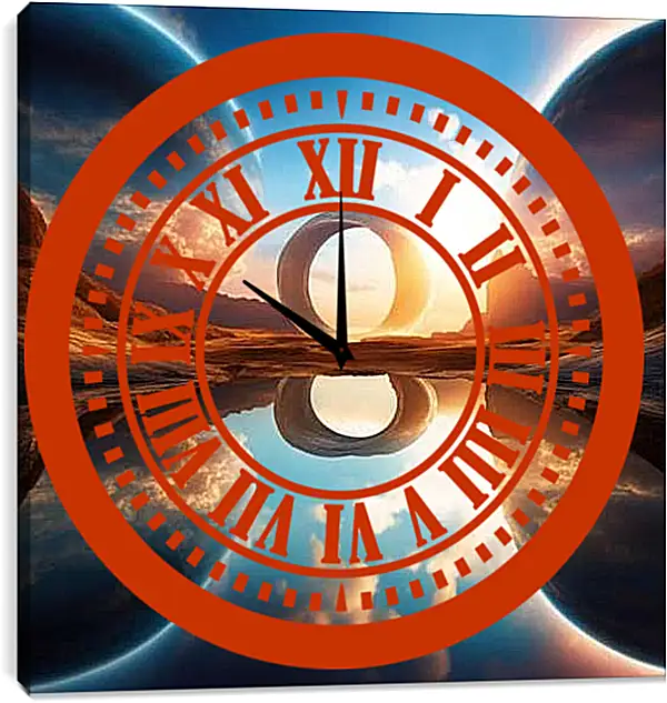 Часы картина - Пересечение миров