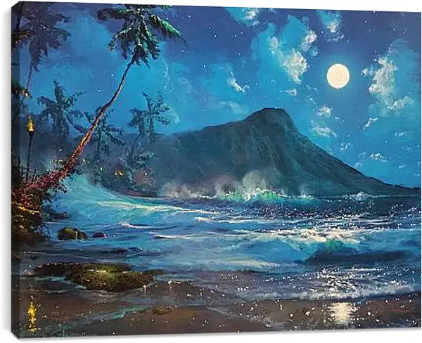 Постер на подрамнике - Пляж