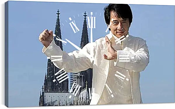 Часы картина - Джеки Чан. Jackie Chan