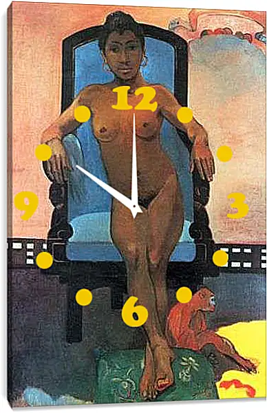 Часы картина - Annah the Javanese. Поль Гоген