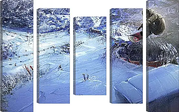 Модульная картина - Нереальный прыжок