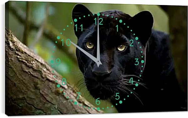 Часы картина - Пантера
