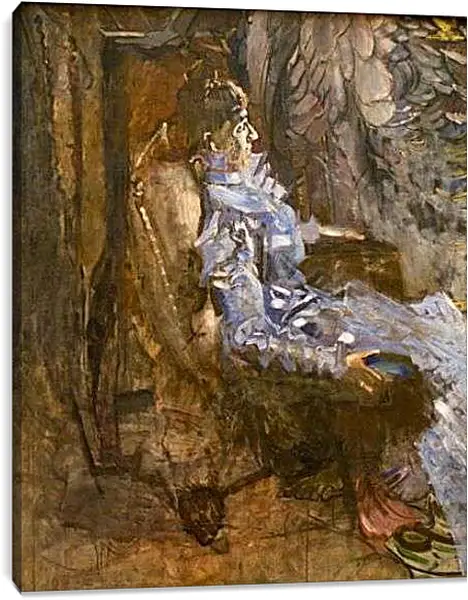 Постер на подрамнике - Дама в лиловом. Врубель Михаил