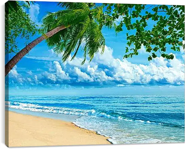 Постер на подрамнике - Море, пальмы