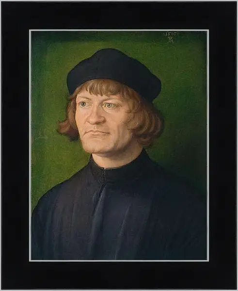 Картина в раме - Портрет священника. Альбрехт Дюрер