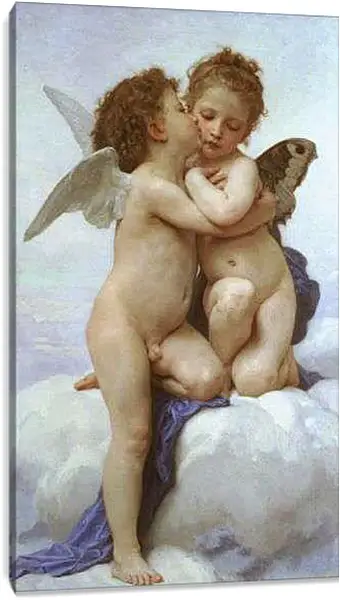 Постер на подрамнике - Первый поцелуй. Санти Рафаэль