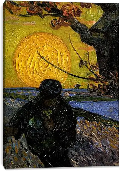 Постер на подрамнике - The Sower. Винсент Ван Гог