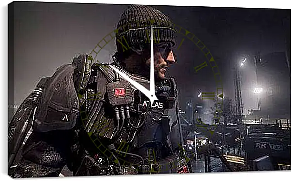 Часы картина - Call Of Duty: Advanced Warfare
