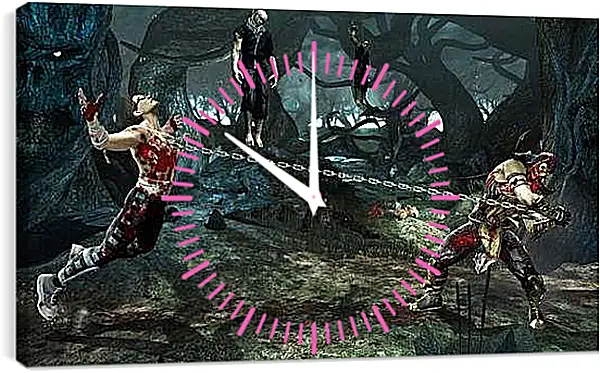 Часы картина - Mortal Kombat