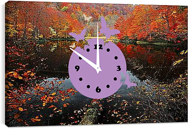 Часы картина - Осень