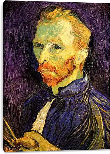 Постер на подрамнике - Автопортрет. Винсент Ван Гог