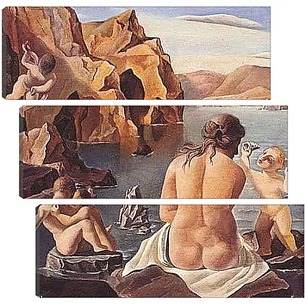 Модульная картина - Venus with Cupids. Сальвадор Дали