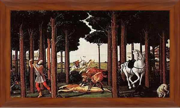 Картина в раме - Nastagio degli Onesti (second episode)	Сандро Боттичелли