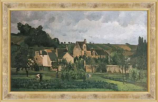 Картина в раме - Эрмитаж в Понтуазе. Камиль Писсарро