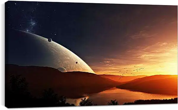 Постер на подрамнике - Космос